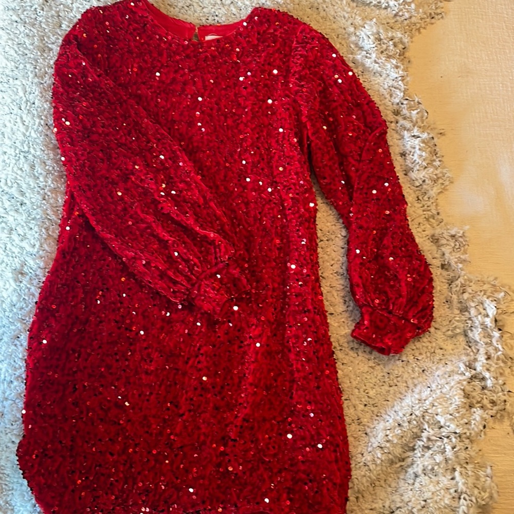 NWT Jess Lea red sequin dress sz large